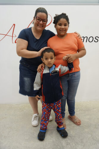 Ethan, Valeria and heir mother were happy to get to meet the Children Incorporated team during their visit. 